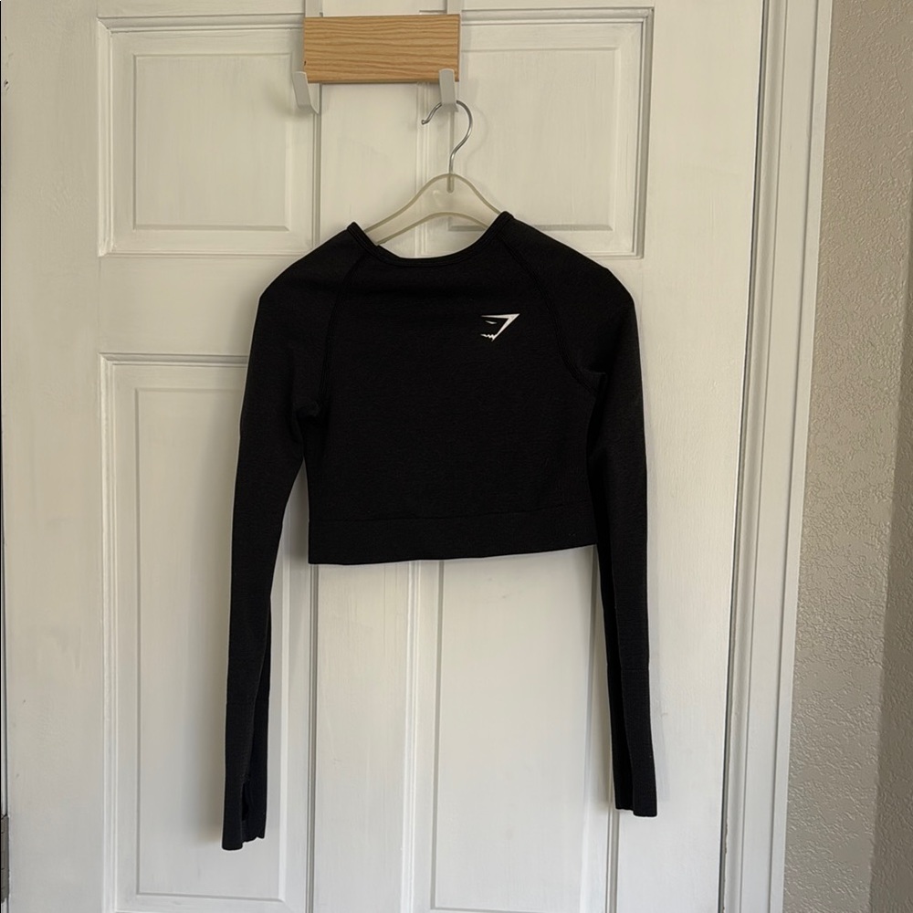 Gym Shark Cropped Long Sleeve Top
